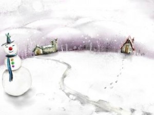 Sfondi desktop HD Natale 2013 - pupazzo di neve
