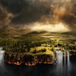 Sfondi desktop fantasy HD - cascate mistiche