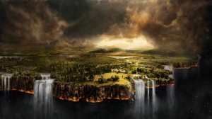 Sfondi desktop fantasy HD - cascate mistiche