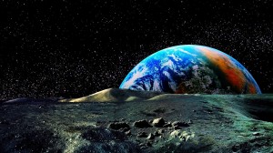 Sfondi-bellissimi-HD luna e terra