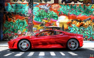 Sfondi per desktop HD auto ferrari e murales