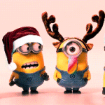 Immagine animata Minions natale