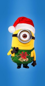 Sfondo-iphone-Natale-Minions