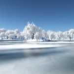 Sfondo paesaggio neve bellissimo