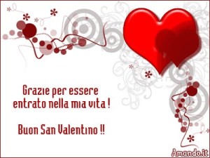 Auguri di San Valentino con frase d'amore