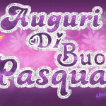 Auguri di Buona Pasqua glitter immagine animata