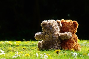 Sfondo teddy orsacchiotti innamorati